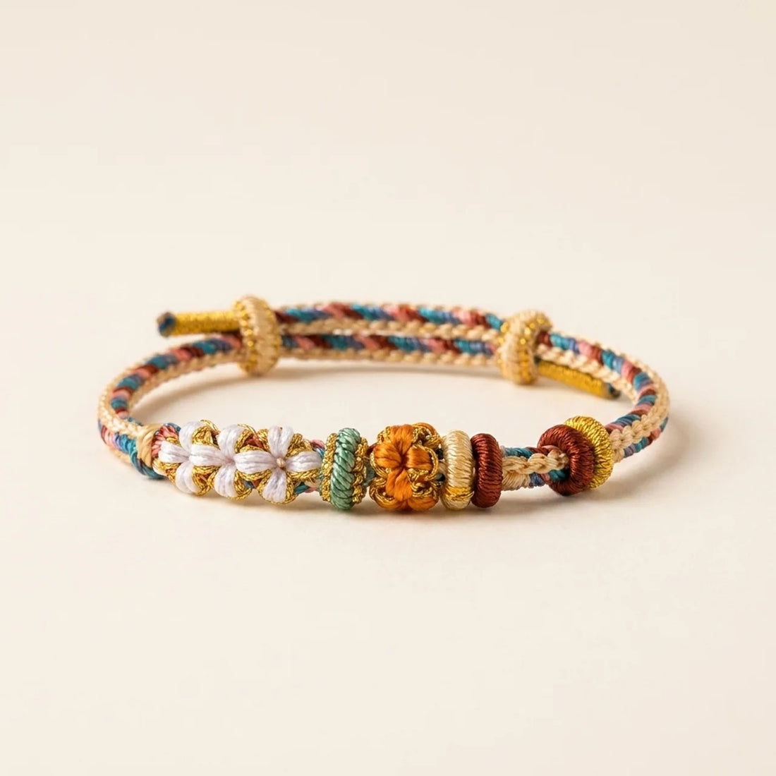 Red String Peach Blossom Lucky Knot Bracelet