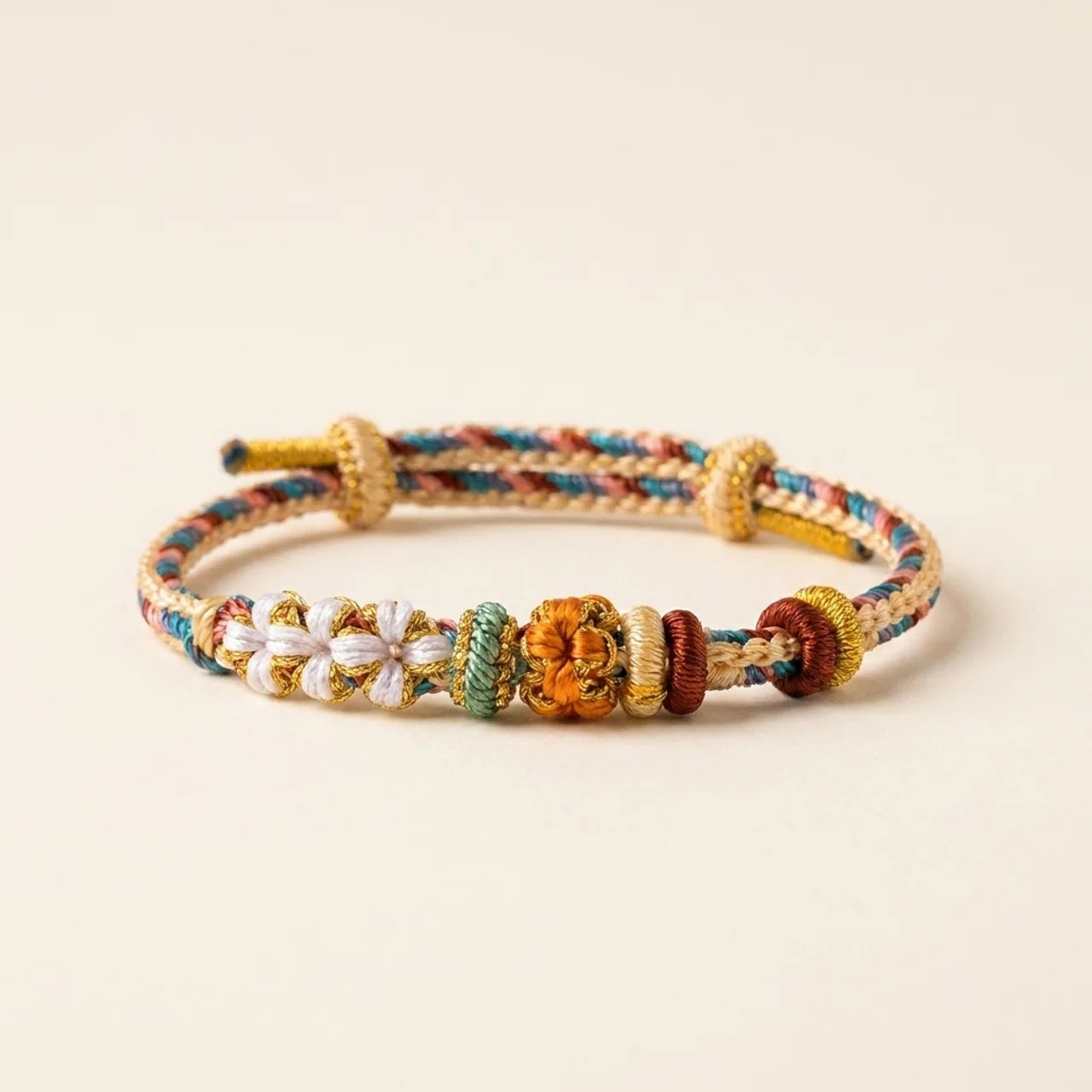 Red String Peach Blossom Lucky Knot Bracelet