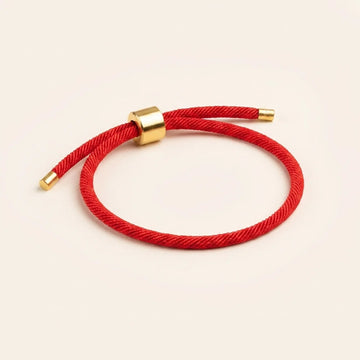 Red String Copper Lucky Knot Bracelet