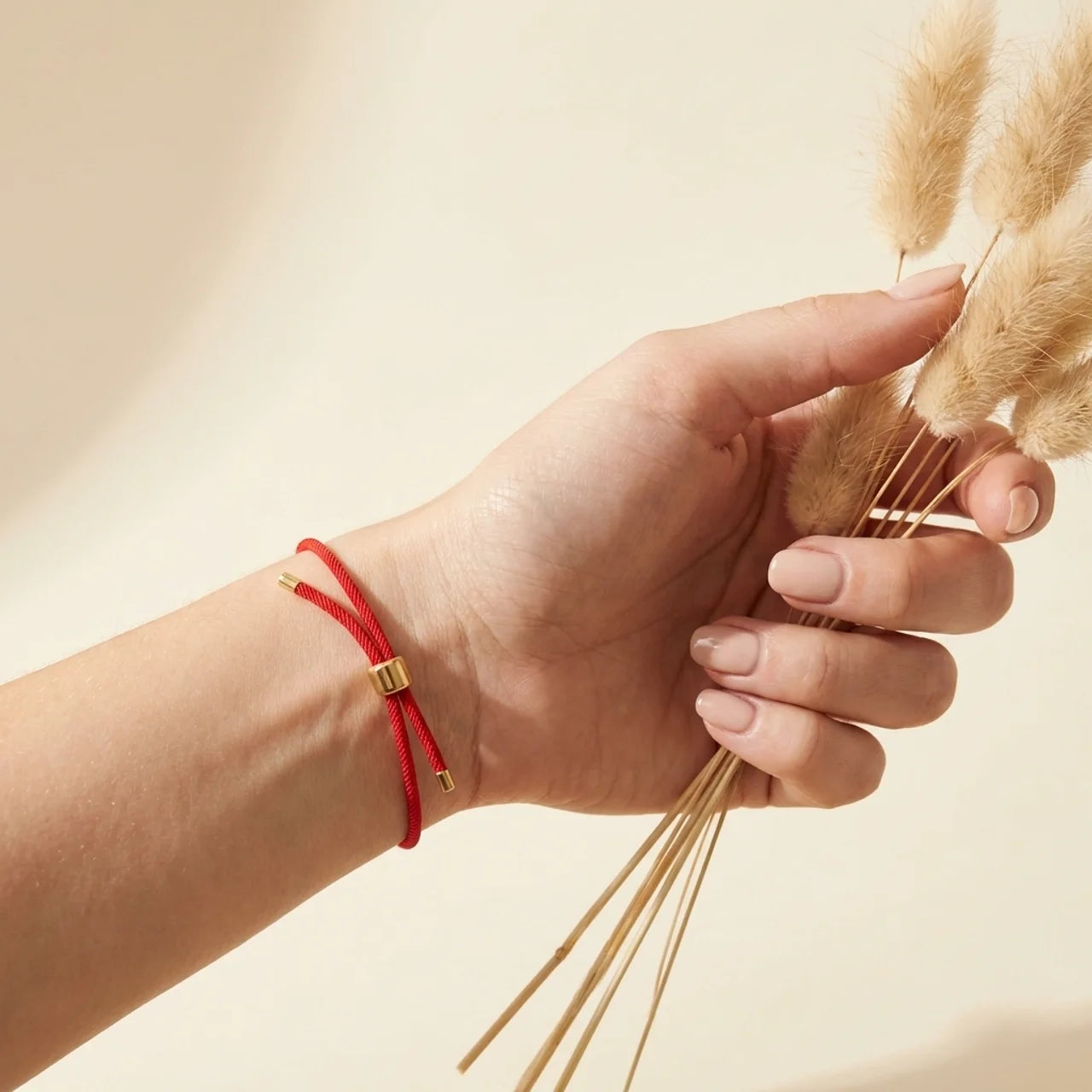 Red String Copper Lucky Knot Bracelet