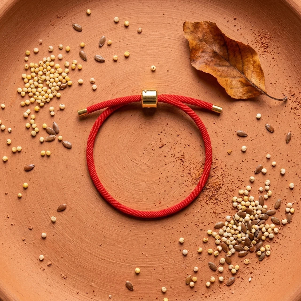 Red String Copper Lucky Knot Bracelet