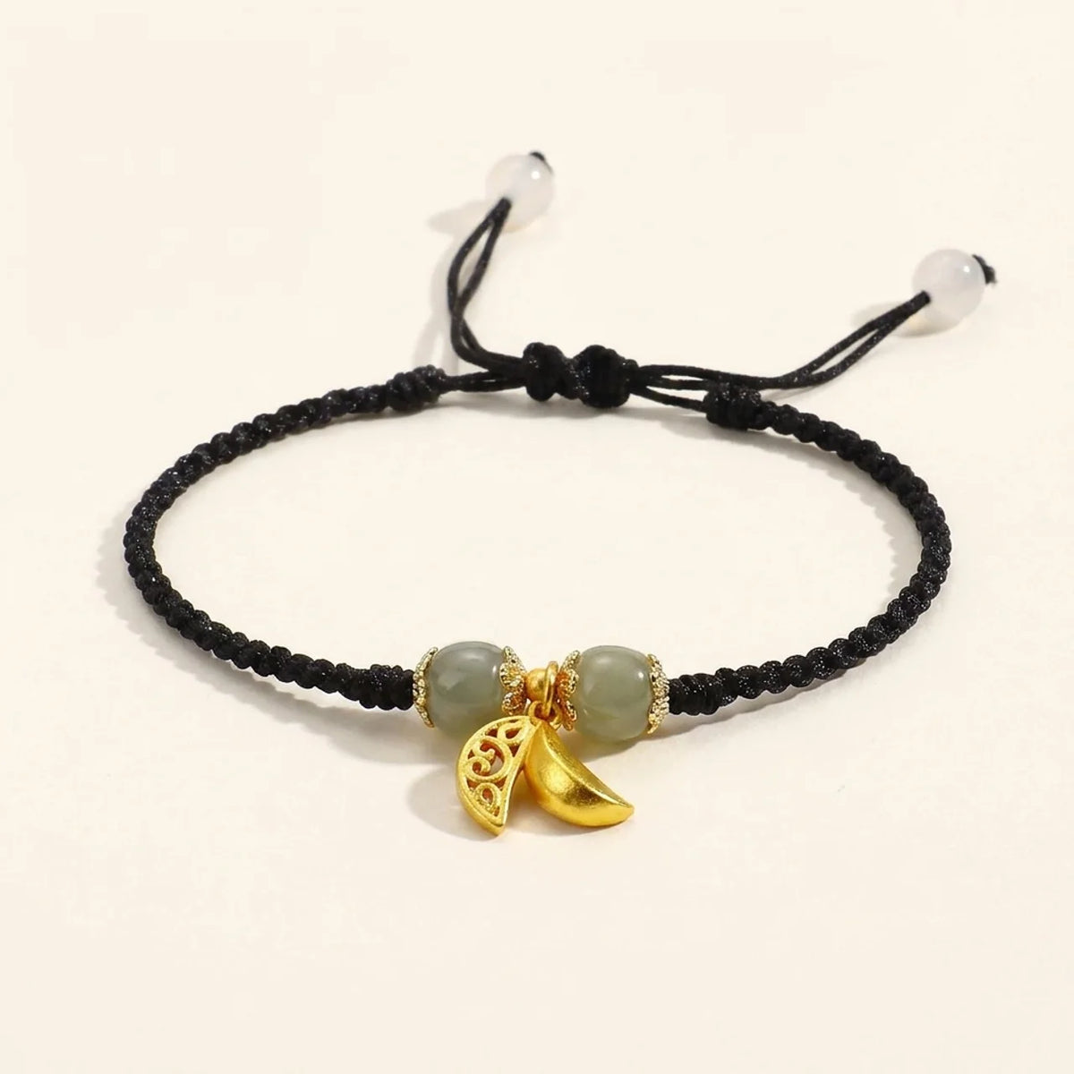 Red String Hetian Jade Lucky Bracelet