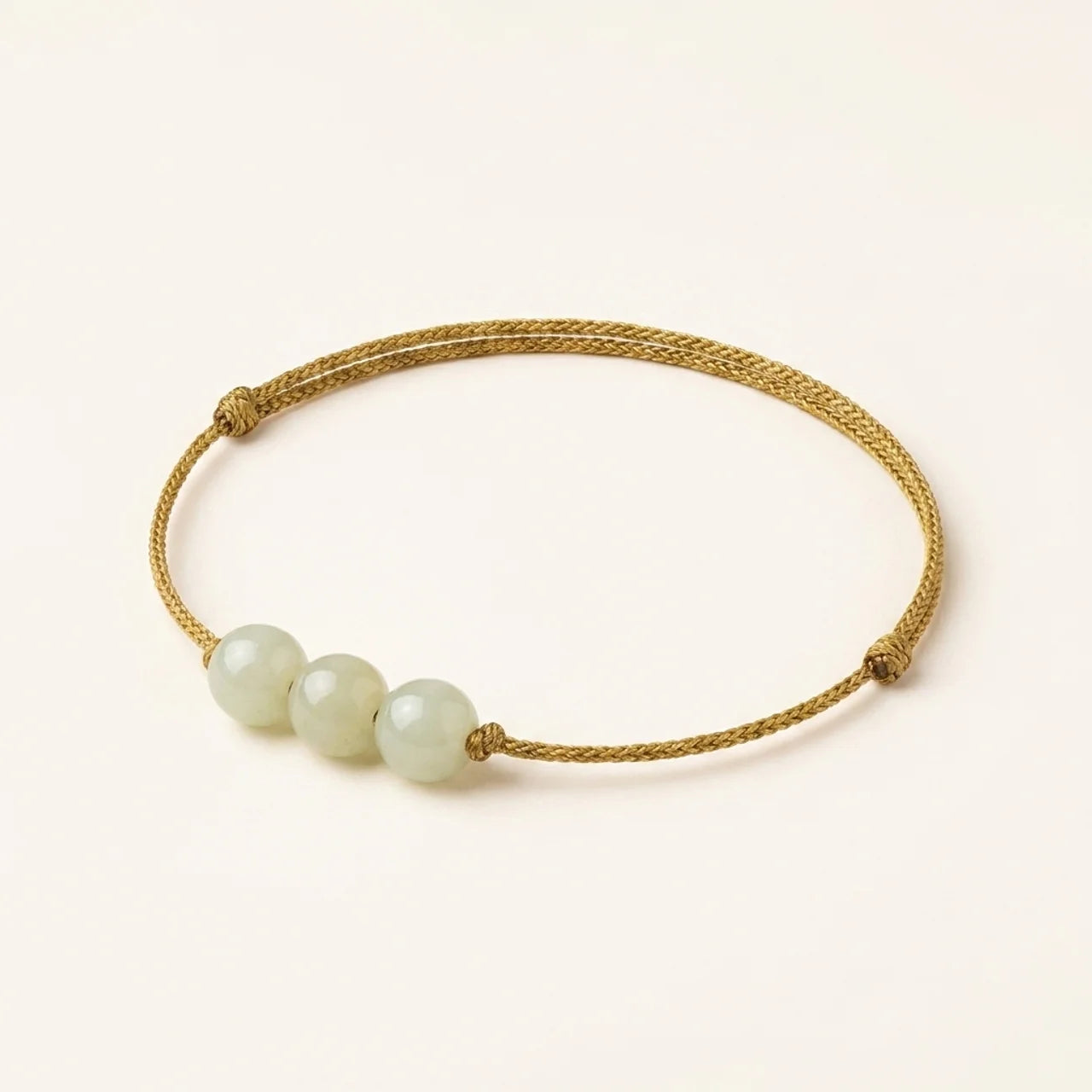Red String Jade Lucky Knot Couple Bracelet