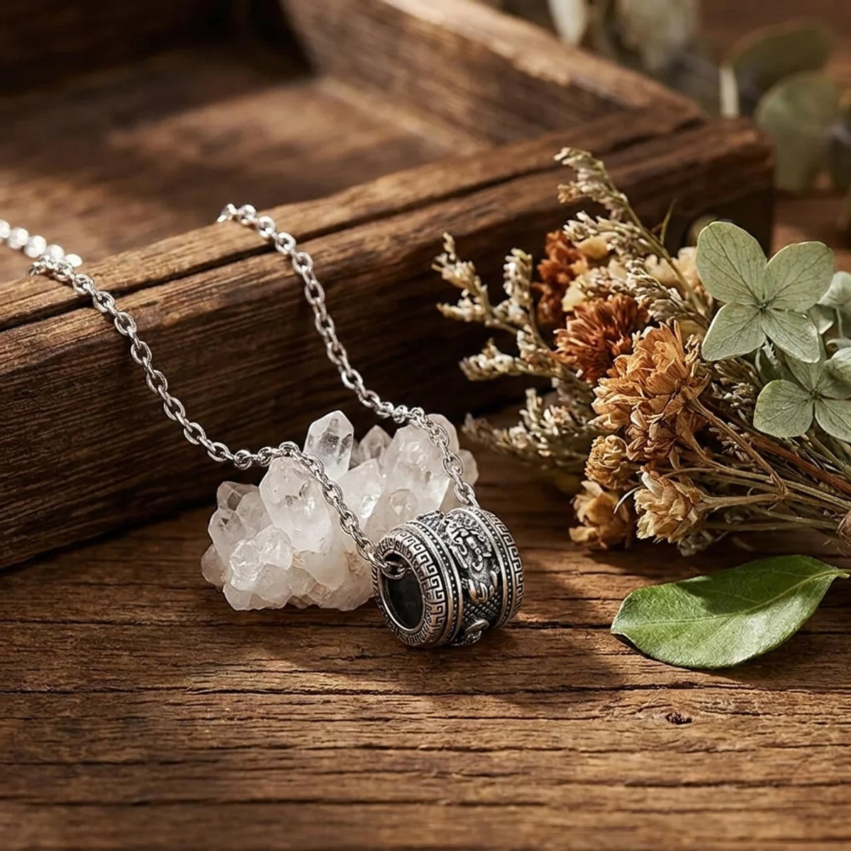 Rotatable Copper Pixiu Wealth Pendant Necklace