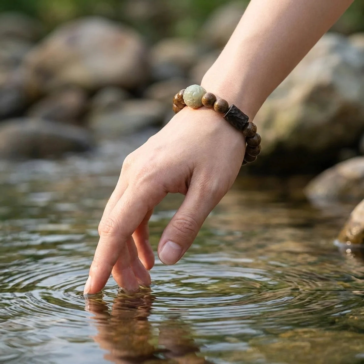 Sandalwood Bodhi Seed Pixiu Bracelet