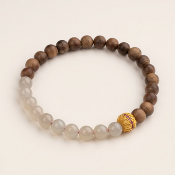 Sandelholz Jade Armband