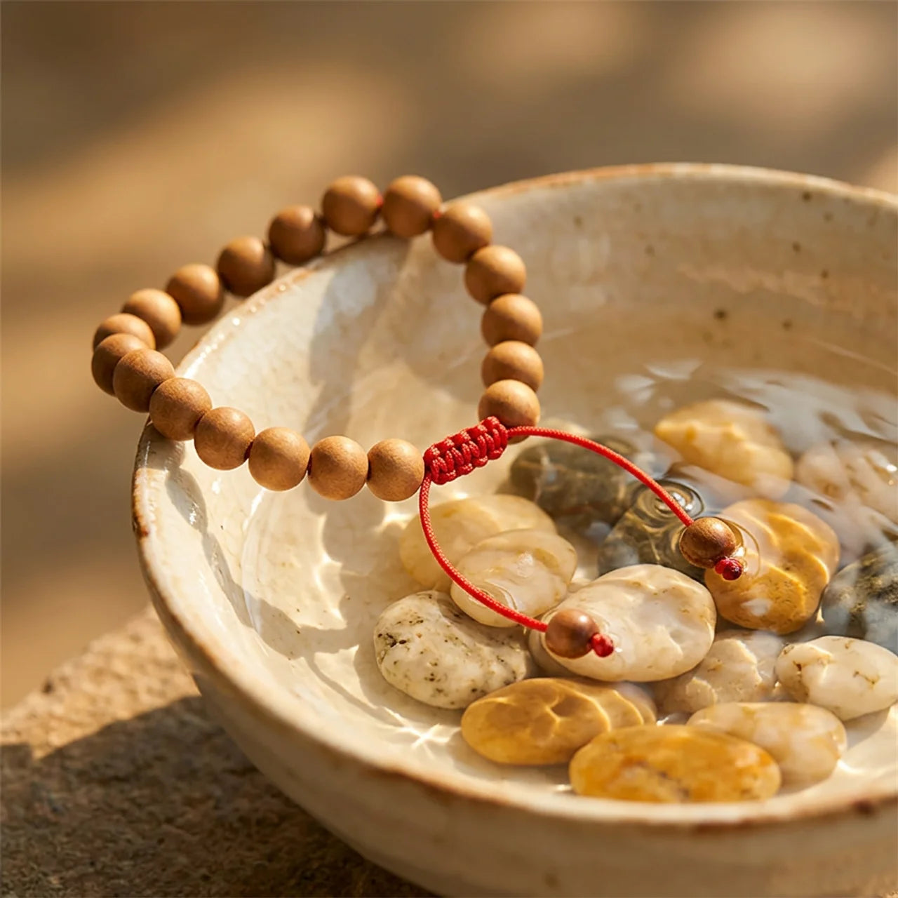 Sandalwood Meditation Wrist Mala Bracelet