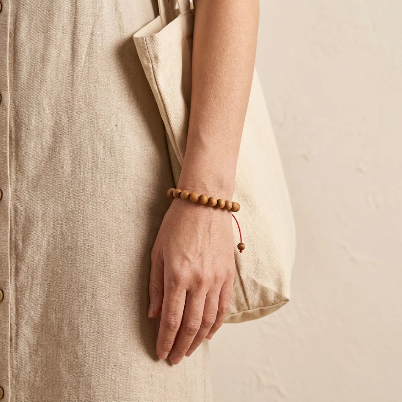 Sandalwood Meditation Wrist Mala Bracelet