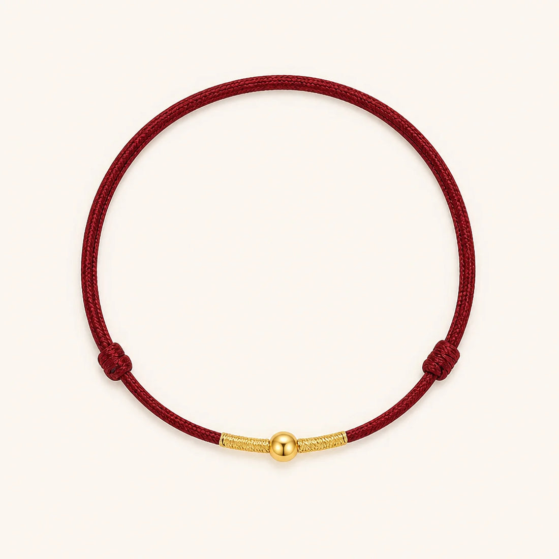 Silver Golden Bead Braided Rope Bracelet