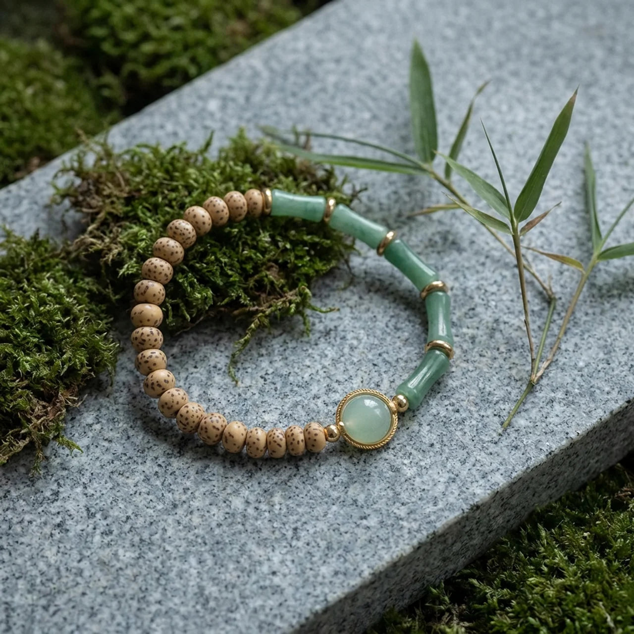 Star Moon Bodhi Aventurine Zen Bracelet