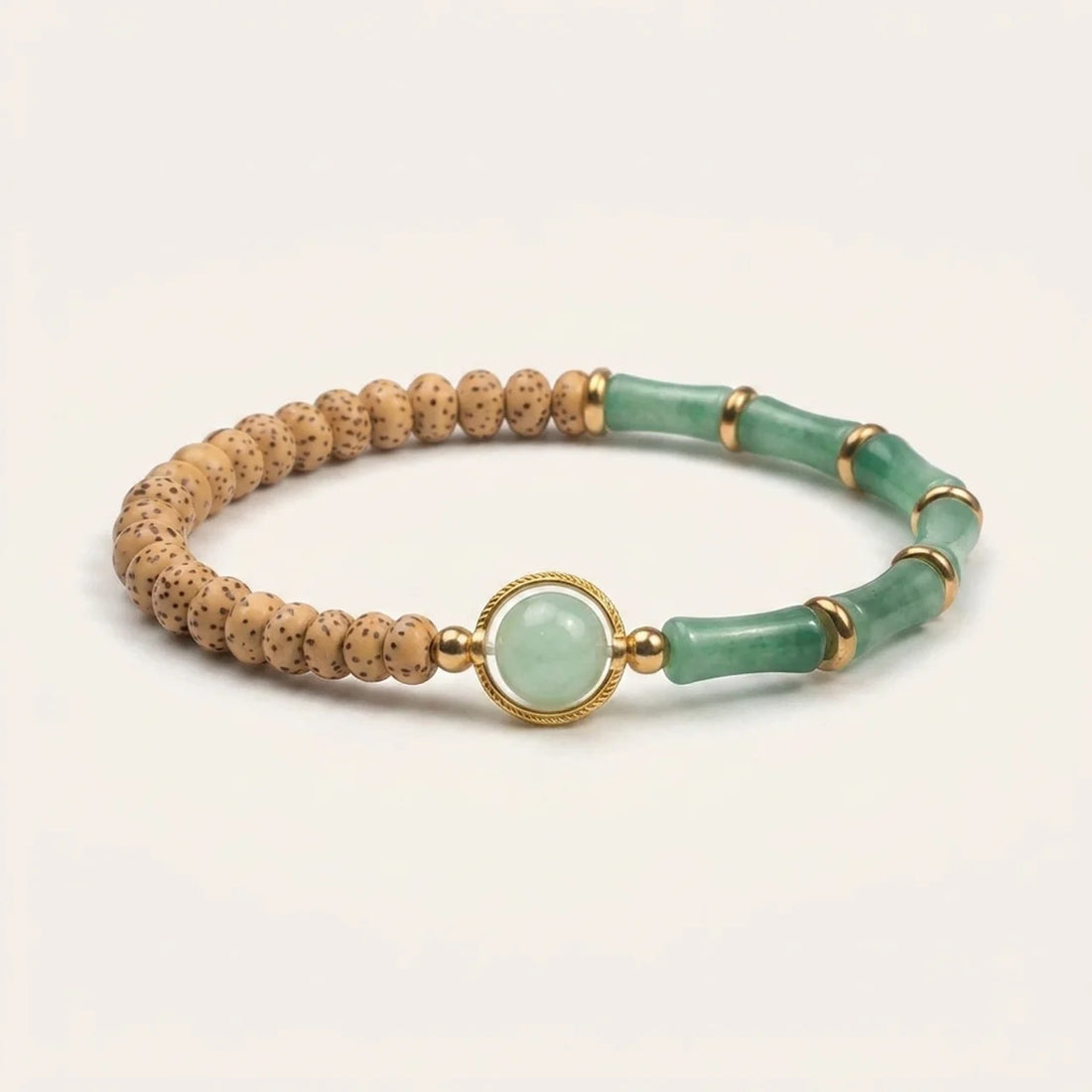 Star Moon Bodhi Seed Aventurine Bracelet