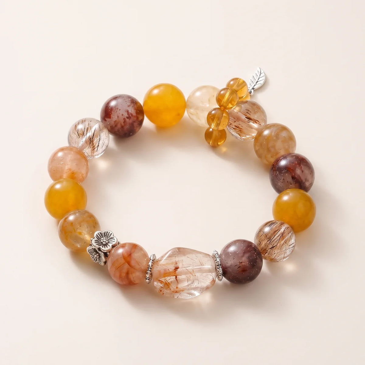  Super Seven Naturstein Perlenarmband 