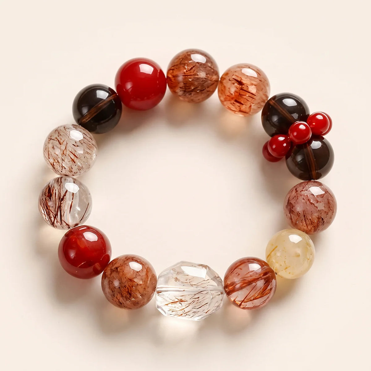 Super Seven Multi Edelstein Armband