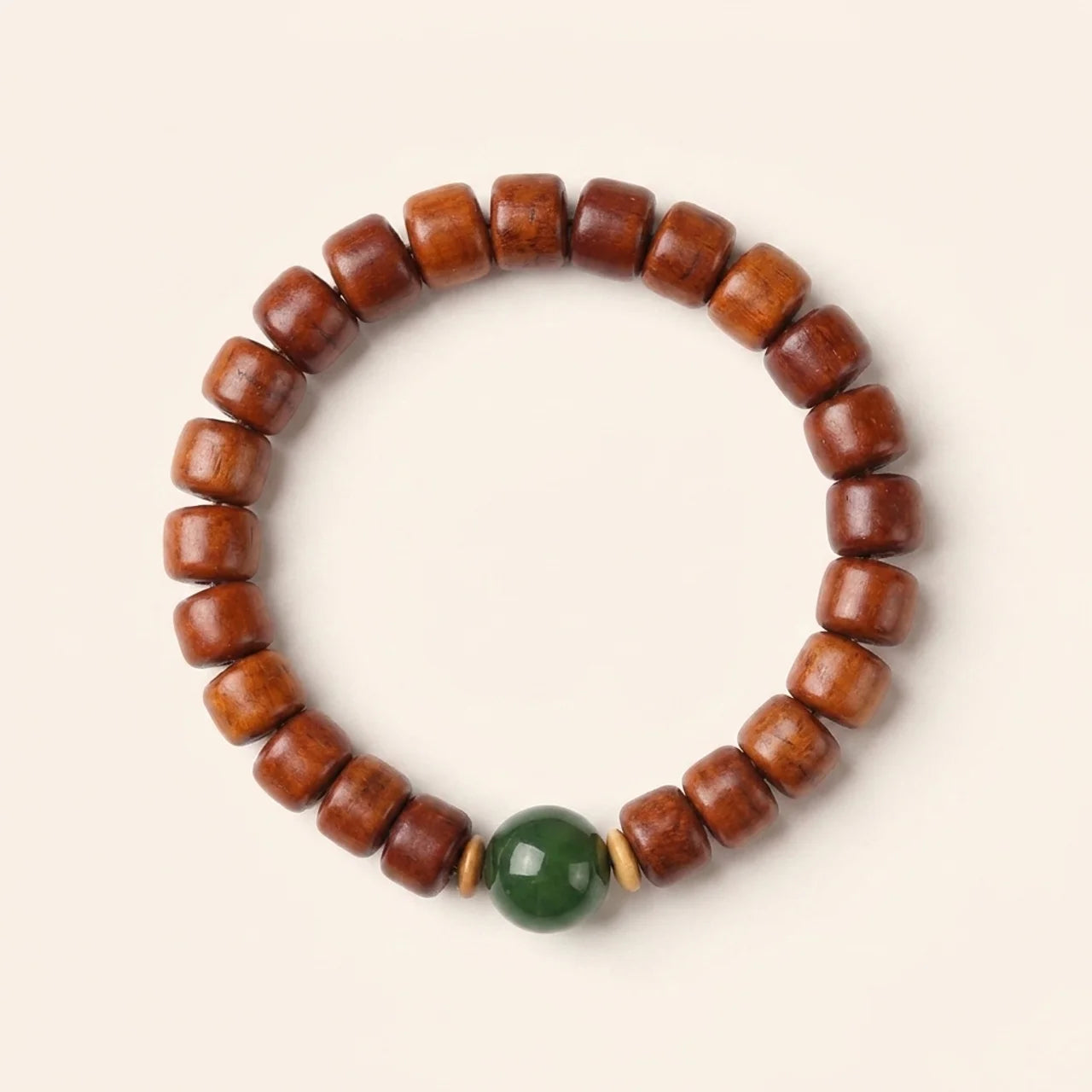 Three Eyed Dzi Yak Bone Agate Bracelet