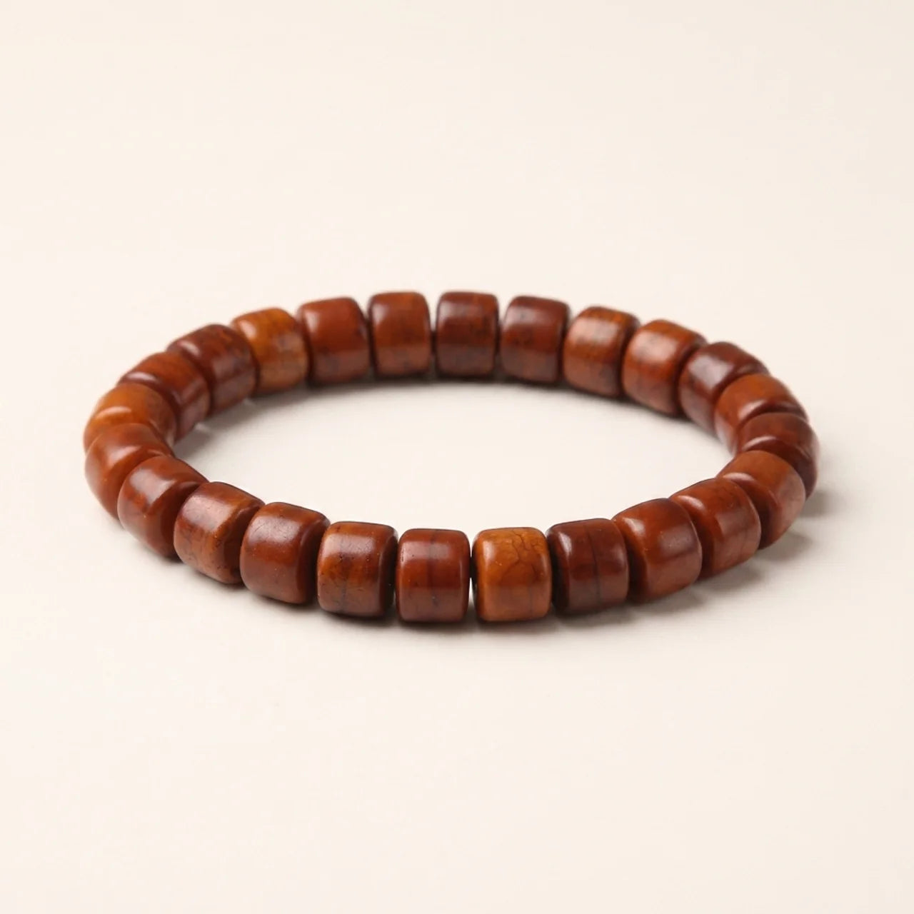 Three Eyed Dzi Yak Bone Agate Bracelet