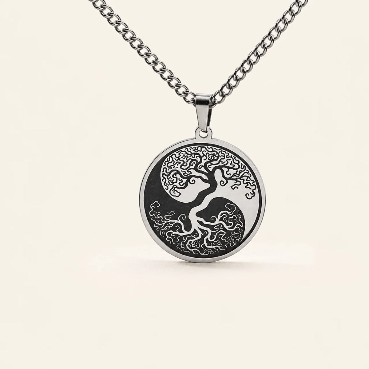 Titanium Steel Tree of Life Pendant Necklace