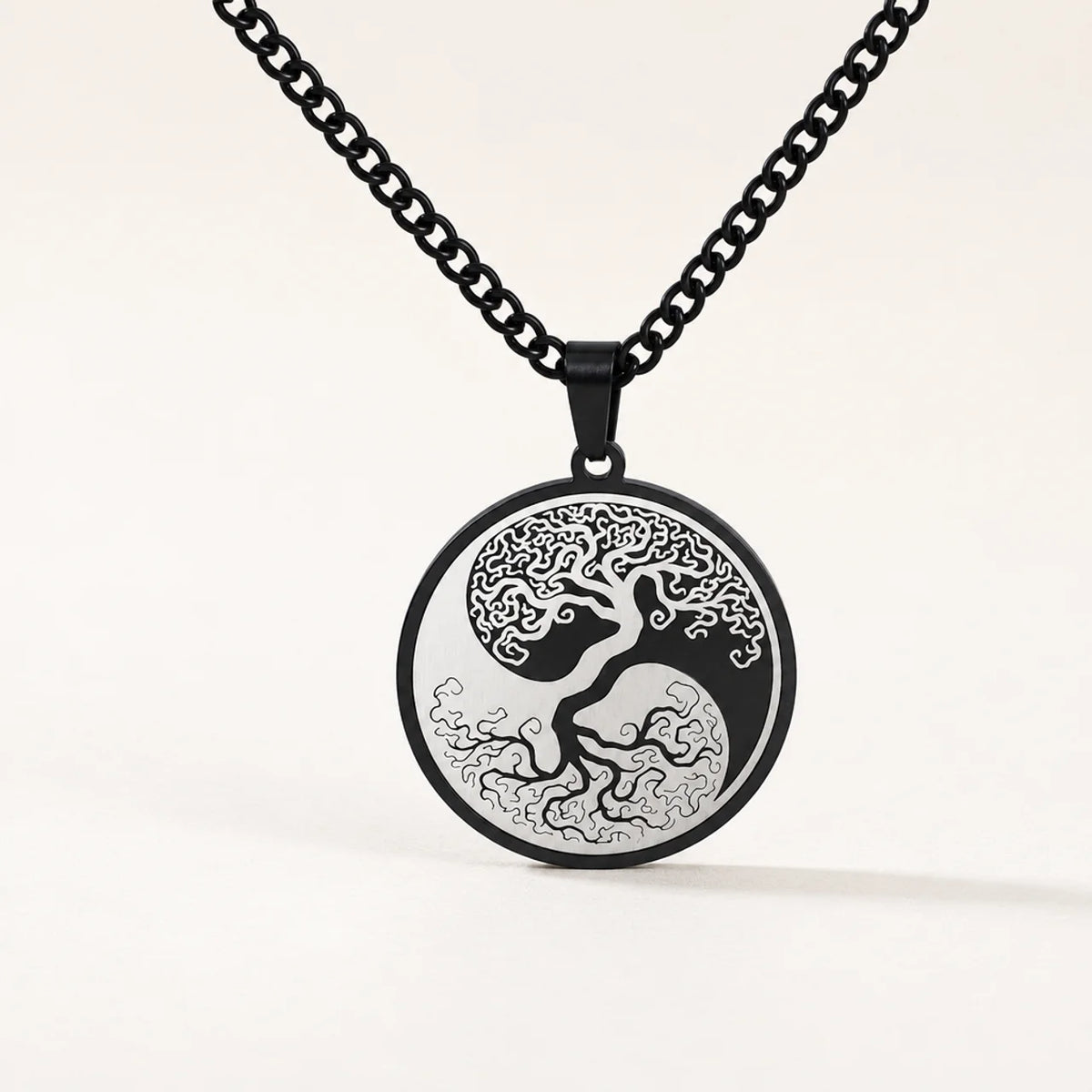 Titanium Steel Tree of Life Pendant Necklace