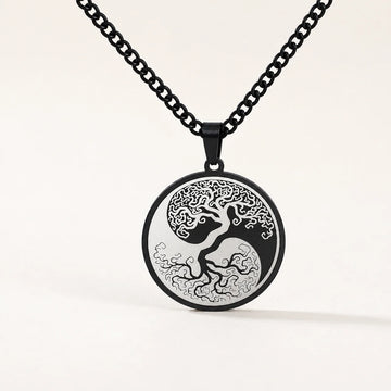Titanium Steel Tree of Life Pendant Necklace