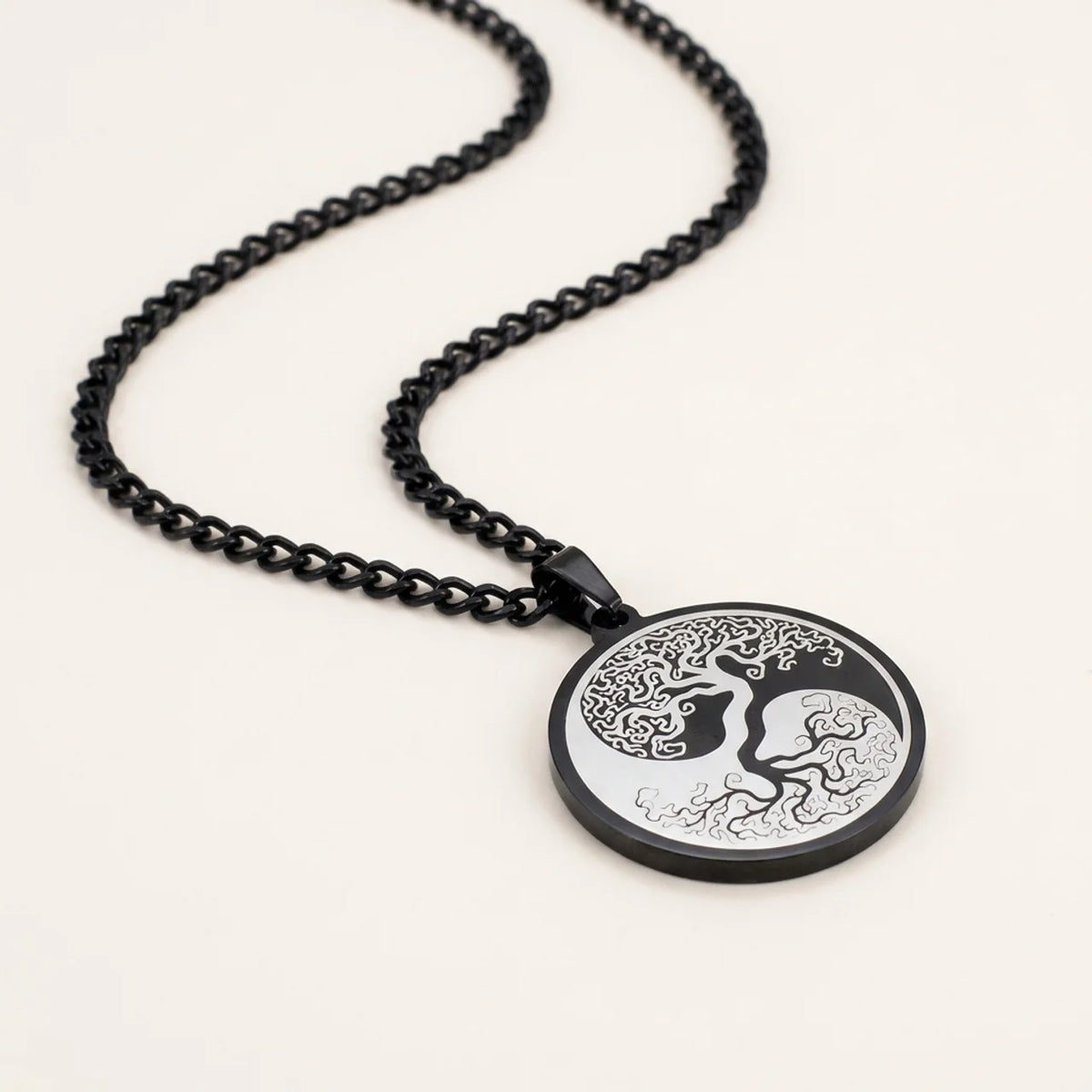 Titanium Steel Tree of Life Pendant Necklace