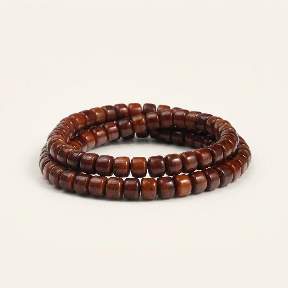 Vintage Yak Bone Drum Bead Mala Wrap Bracelet
