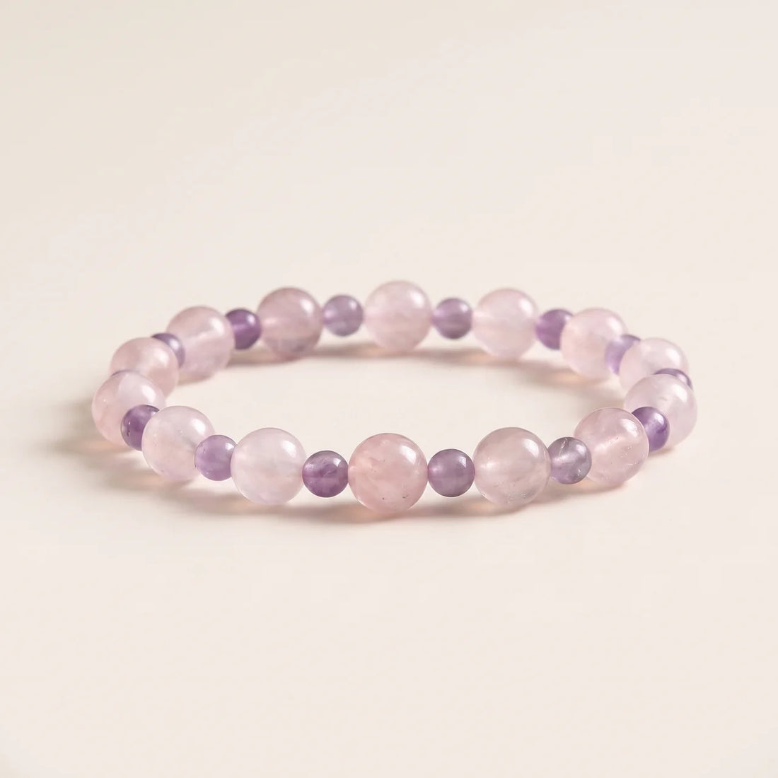 Rose Quartz & Lavender Amethyst Bracelet
