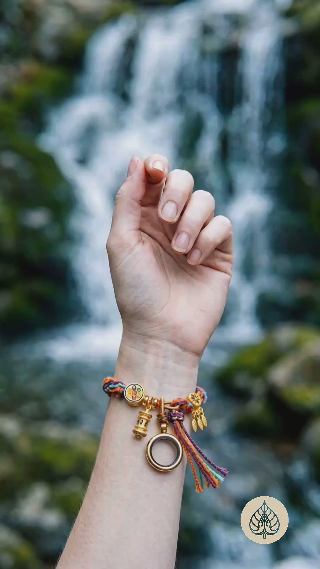 Braided String Mantra Dreamcatcher Bracelet
